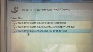 DVD Device Manager Error
