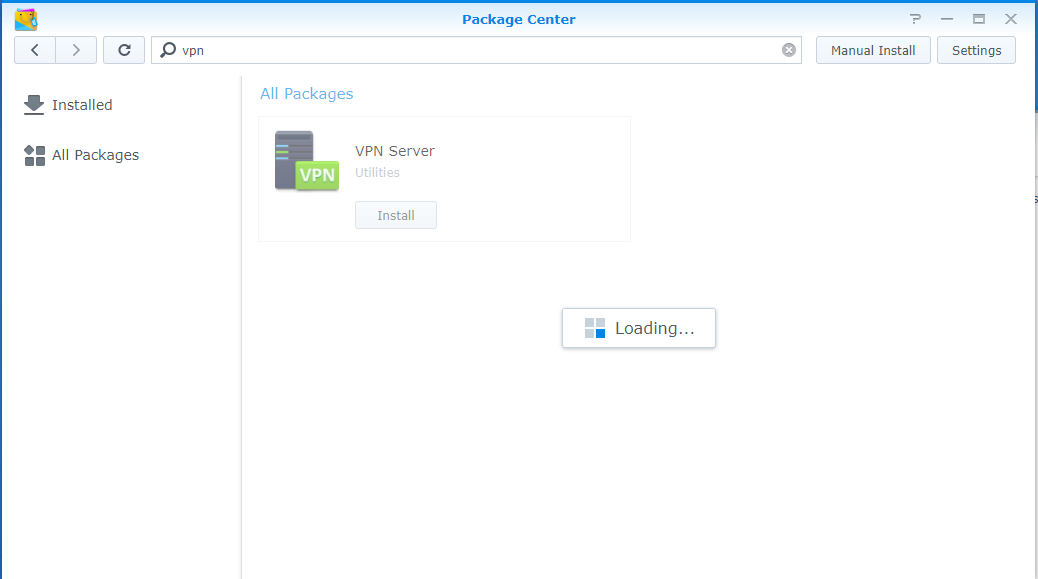 How to Installing Synology VPN Server from package center