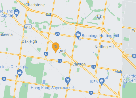 Computer Repairs service area map for Huntingdale 3166