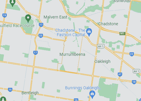 Computer Repairs service area map for Murrumbeena 3163