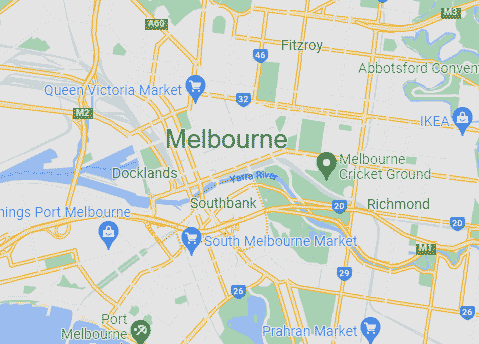 Computer Repairs service area map for Southbank 3006