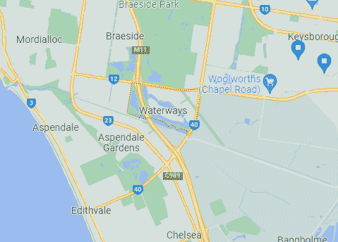 Computer Repairs service area map for Waterways 3195