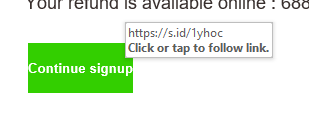phishing email example link