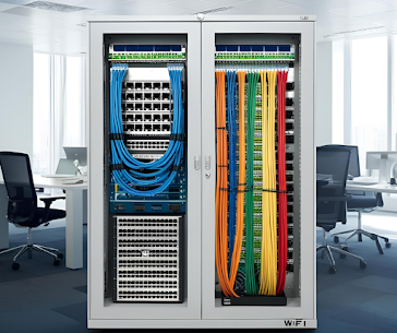 Wired IT network cabinet