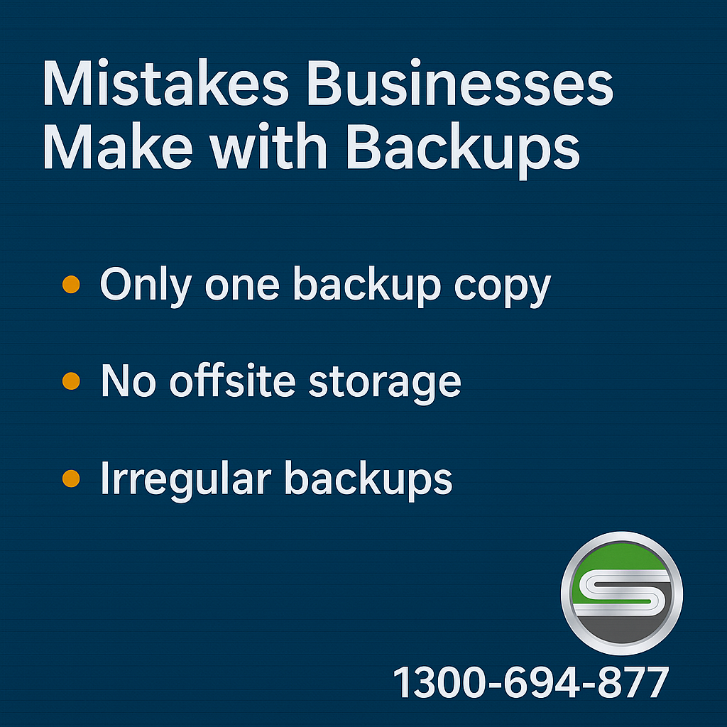 mistakes businesses make with backup