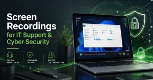 Cyber security screen recording