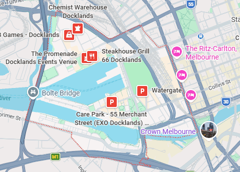 IT Support Docklands 3008 service area map