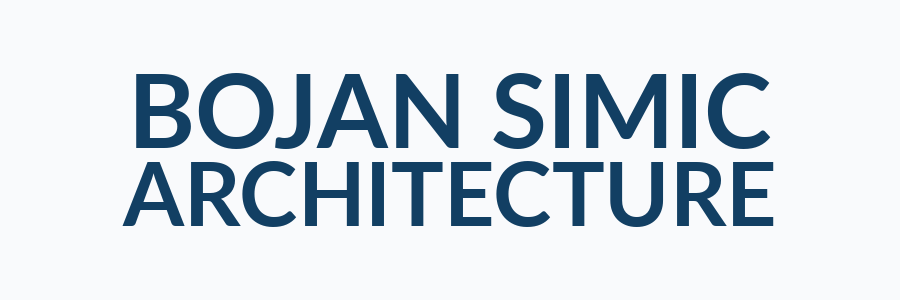 Bojan Simic Architecture client name tile, not an official logo