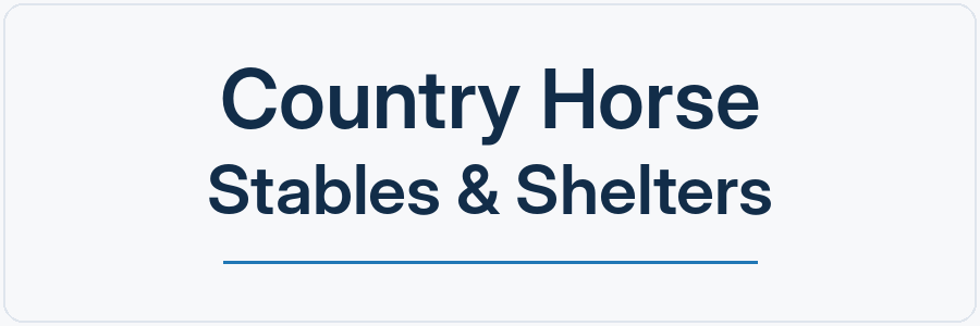 Country Horse Stables and Shelters client name tile, not an official logo