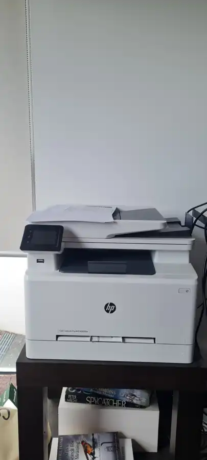 HP Color LaserJet Pro MFP M281fdw at a residential Wi-Fi client location