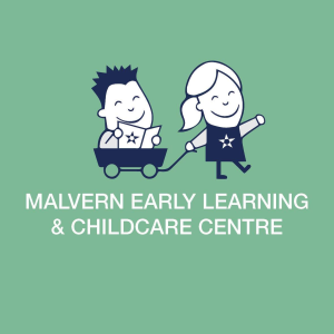 Malvern Early Learning and Childcare Centre logo with illustrated children