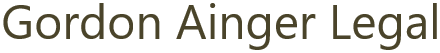 Logo of Gordon Ainger Legal, a Melbourne law firm