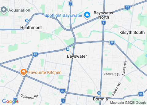 Computer Repairs service area map for Bayswater 3153