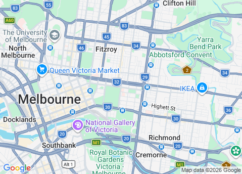 Computer Repairs service area map for East Melbourne 3002