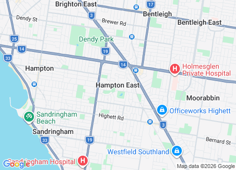 Computer Repairs service area map for Hampton East 3188