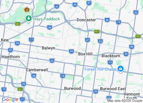 Computer Repairs service area map for Mont Albert 3127