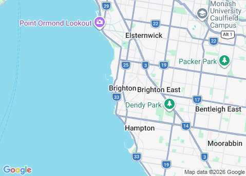 IT Support Brighton 3186 service area map