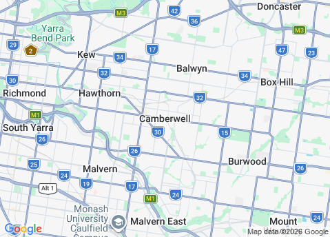 IT Support Camberwell 3124 service area map