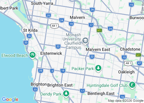 IT Support Caulfield 3162 service area map
