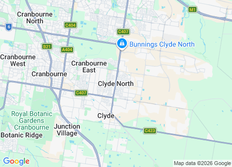 IT Support service area map for Clyde North 3978