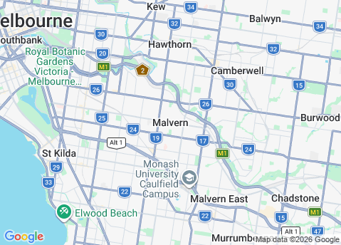IT Support Malvern 3144 service area map