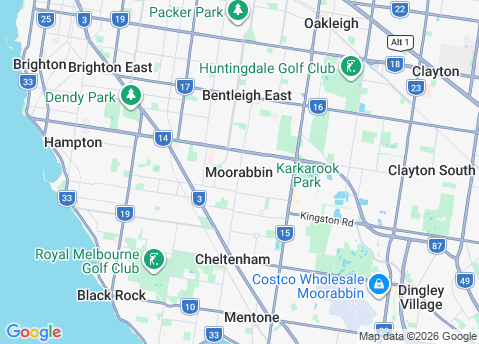 IT Support Moorabbin 3189 service area map