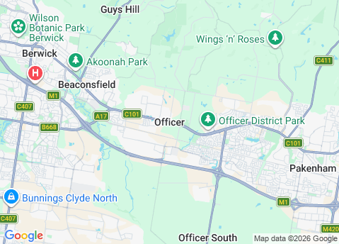 IT Support service area map for Officer 3809