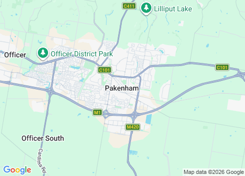 IT Support service area map for Pakenham 3810