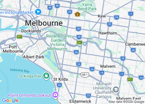 IT Support South Yarra 3141 service area map