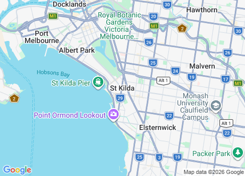 IT Support St Kilda 3182 service area map