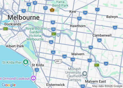 IT Support Toorak 3142 service area map